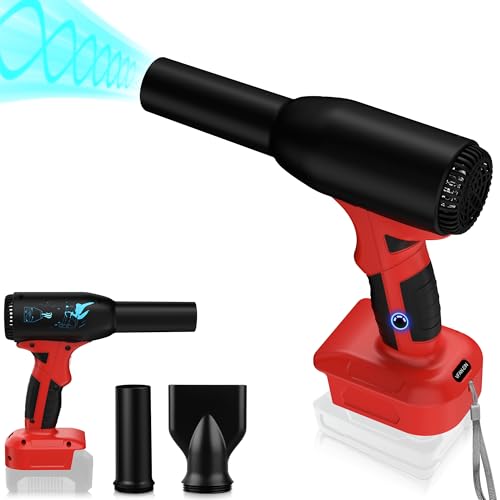 90000 U/min Jet Dry Gebläse für Einhell PXC 18V Akku, 3-Gang Tragbarer Luftgebläse, Laubbläser Turbo Strahlgebläse für Einhell für Computer-Autotastatur (ohne Akku) von TEPULAS