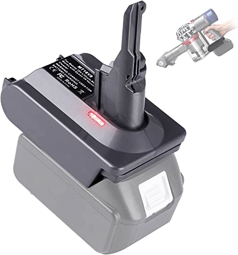TEPULAS Dyson V7 Staubsauger-Adapter, Konvertierung für Makita 18 V Lithium-Batterie als Ersatz für Dyson V7 Akku, funktioniert für Dyson V7 Animal Trigger Handstaubsauger (ohne Batterie) von TEPULAS