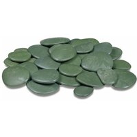 Teraplast - Dekorative Kieselsteine aus recyceltem Kunststoff «re-pebbles», anti-verschleiß, für Außen- und Innenbereich -Grün / groß Teraplast - Dekorative Kieselsteine aus recyceltem Kunststoff «re-pebbles», anti-verschleiß, für Außen- und Innenbereich -Grün / groß von TERAPLAST