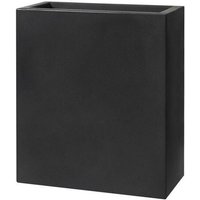 Teraplast - Design-Vase 'Schio Tower Maxi' Essential Garten- und Balkontopf für Blumen und Pflanzen -Anthrazit von TERAPLAST