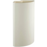 Eck-Topf aus Kunststoff, innen und außen für Blumen und Pflanzen -Indoor / Weiß von TERAPLAST