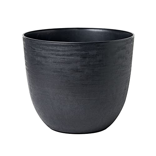 Pflanzgefäß, Re-Pot, Teraplast, 100% recyceltes Plastik, schwarz D 38 x H 32 cm von TERAPLAST