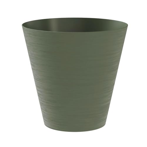 Pflanztopf "Hoop" rund 16 cm Durchmesser olive/forest von TERAPLAST
