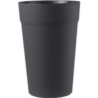 Teraplast - Runder anthrazit blumentopf 38 cm h 80 mod. Stem von TERAPLAST