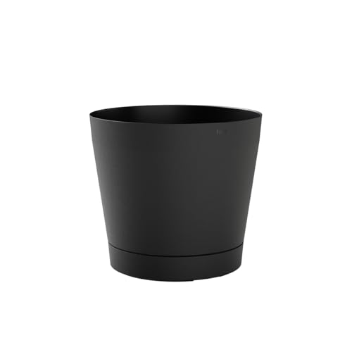 TERAPLAST™ Pflanzgefäße ORIONE Ash anthrazit 19 cm - Kunststoff von TERAPLAST