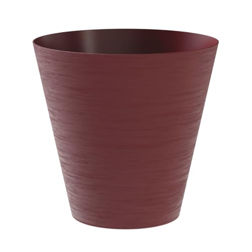 TERAPLAST Pflanztopf Hoop rund 30 cm Durchmesser Bordeaux/red Grape von TERAPLAST