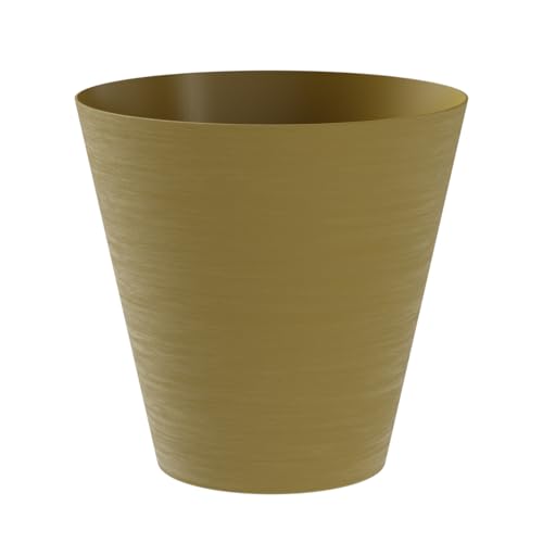 TERAPLAST Pflanztopf Hoop rund 30 cm Durchmesser Curry/Ochre von TERAPLAST