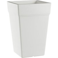 Eckiger weiß blumentopf 38x38 cm h 65 mod. Stalk von TERAPLAST