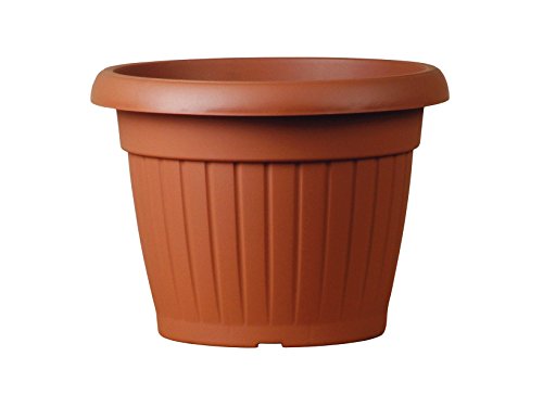 Teraplast Gerippter Topf 60 cm Terracotta von TERAPLAST