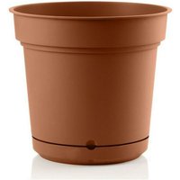 Teraplast - Outdoor runde Vase aus Kunstoff mit Untersetzer ''Hydral Element'' für Blumen und Pflanzen -18 cm / Terrakotta Teraplast - Outdoor runde Vase aus Kunstoff mit Untersetzer ''Hydral Element'' für Blumen und Pflanzen -18 cm / Terrakotta von TERAPLAST
