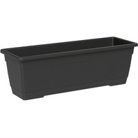 Pflanzkasten birka Ash anthrazit rechteckig 60 cm - Kunststoff - Teraplast von TERAPLAST