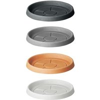 Teraplast - Kunststoffuntersetzer ''Tondo Classic'' für Outdoor/Indoor Blumen- und Pflanzentopf -60 cm / Anthrazit von TERAPLAST