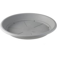 Teraplast - Untersetzer 'Tondo Basic'' für Pflanzentopf und Blumentopf -22 cm / Fog Grey von TERAPLAST