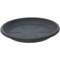 Teraplast - Untersetzer 'Tondo Basic'' für Pflanzentopf und Blumentopf -26 cm / Anthrazit von TERAPLAST