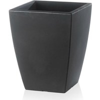 Teraplast - Vase ''Quadro Veneto Essential'' aus Kunststoff für Blumen und Pflanzen für draußen und Garten. -50 cm / Anthrazit Teraplast - Vase ''Quadro Veneto Essential'' aus Kunststoff für Blumen und Pflanzen für draußen und Garten. -50 cm / Anthrazit von TERAPLAST