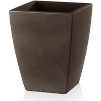 Teraplast - Vase ''Quadro Veneto Essential'' aus Kunststoff für Blumen und Pflanzen für draußen und Garten. -50 cm / Bronze Teraplast - Vase ''Quadro Veneto Essential'' aus Kunststoff für Blumen und Pflanzen für draußen und Garten. -50 cm / Bronze von TERAPLAST