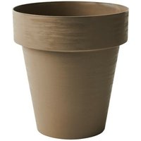 Teraplast - Time Eco Grüne Vase 40 cm - Sand von TERAPLAST