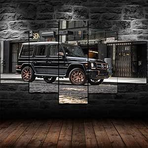 Leinwandbild 5 Teile Bilder 5 teilige Wandbilder Wandbilder Kunstdruck 150X80cm Mit Rahmen Vlies Leinwanddrucke Leinwandbilder Cadeau d'Halloween 5 teiliges wandbild von TERERGTS