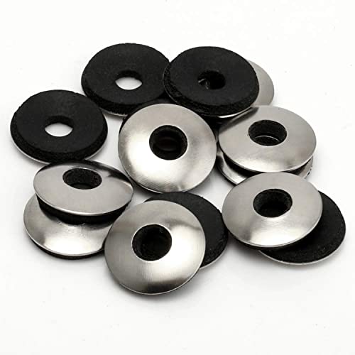 TERF® Geklebte Dichtungsscheiben M5 (5 mm) x 19 mm x 2,8 mm Edelstahl A2 (304) EPDM-Neopren-Gummi-Dichtungsscheiben 5,0 mm Innendurchmesser x 19 mm Außendurchmesser x 2,8 mm Dicke – 20 Stück von TERF