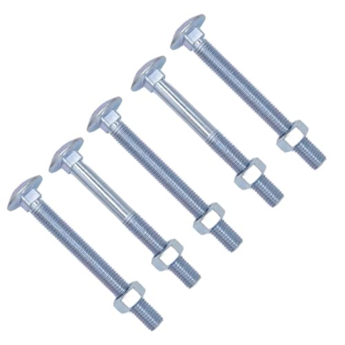TERF® M6 x 70 mm Vierkantschraube und Mutter M6 (6 mm) x 70 mm Schlossschrauben mit Sechskantmuttern – 10 Stück von TERF