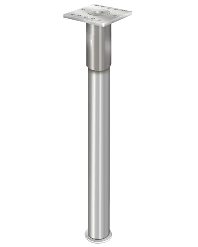 HSI Pfostenträger BASE Plus B500+50 höhenverstellbar bis zu 50 mm für Holzkonstruktionen, Pfostenträger 100x100 mm aus Baustahl S235JR feuerverzinkt, Ohne Fräsen von TERGATO