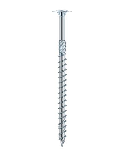 HSI HSeasy PRO TK Holzbauschrauben 6 x 130 mm TX30, 100 Stk. - Tellerkopfschrauben für Holzverbindungen, TORX Schrauben, Holzschrauben, Blau verzinkter Stahl HSI HSeasy PRO TK Holzbauschrauben 6 x 130 mm TX30, 100 Stk. - Tellerkopfschrauben für Holzverbindungen, TORX Schrauben, Holzschrauben, Blau verzinkter Stahl von TERGATO