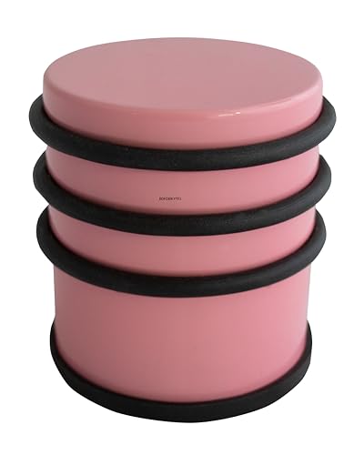 HSI Türstopper Hoch Edelstahl 65 x 75 mm, Rosa RAL3015 - Rutschfester Türstopper flach mit drei türschonenden Gummiringen HSI Türstopper Hoch Edelstahl 65 x 75 mm, Rosa RAL3015 - Rutschfester Türstopper flach mit drei türschonenden Gummiringen von TERGATO