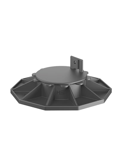 TERGATO HSI HS Terra Classic 2 Verstellfuß Profi-Pack 20 STK. - Stelzlager höhenverstellbar 35-65 mm für Terrassen Unterkonstruktion aus Aluminium & Holz, Tragfähigkeit 2,2 kN/Fuß von TERGATO