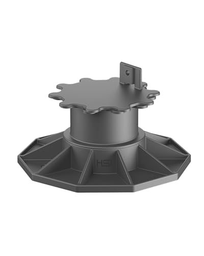 TERGATO HSI HS Terra Classic 3 Verstellfuß Profi-Pack 20 STK. - Stelzlager höhenverstellbar 65-130 mm für Terrassen Unterkonstruktion aus Aluminium & Holz, Tragfähigkeit 2,2 kN/Fuß von TERGATO