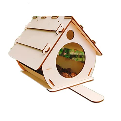 Blue-Bird House Kits zum Bauen von Vogelfutterstationen aus Holz, zum Aufhängen, Vogelnest mit Sitzstange, für Erwachsene und Kinder, zum Bemalen von Holzvogelhäusern von TERNCOEW