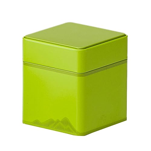 Einfache einfarbige quadratische Tee-Aufbewahrungsbox, Eisendose, schwarzer Tee, Grüntee, Metalldichtung, Tee-Eisen-Box, Weißblech-Flasche von TERNCOEW