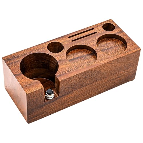 Espresso-Tamper-Ständer aus Holz, Siebträger-Halter, Basisregal, Werkzeug, praktisches Espresso-Zubehör von TERNCOEW