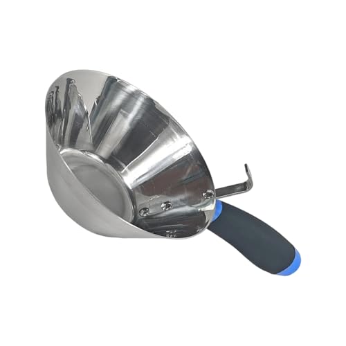 Große Kapazität, 18 cm, Edelstahl, Zement, Gips, Gipsbehälter mit rutschfestem Griff und Aufbewahrungshaken, Latex-Farbbehälter in Industriequalität von TERNCOEW