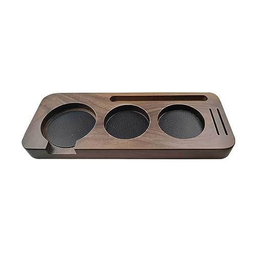 Kaffeefilterhalter aus Holz, Espresso-Kaffeeständer, Tablett, 51/58 mm, Kaffeezubehör, Kaffeezubehör von TERNCOEW