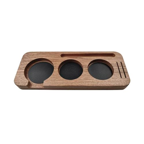 Kaffeefilterhalter aus Holz, Espresso-Kaffeeständer, Tablett, 51/58 mm, Kaffeezubehör, Kaffeezubehör von TERNCOEW