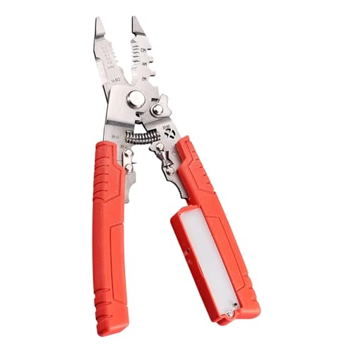 Professionelle ergonomische Spannungsprüfung Abisolierzange zum Schneiden von elektrischen Kabeln, Abisolieren für Zuhause, industrielle Verwendung, Elektriker-Werkzeug mit Abisolierzange von TERNCOEW