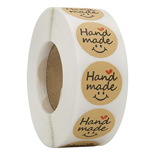 Runde handgefertigte Aufkleber, 500 Stück/Rolle, kleines Unternehmen für Ausdruck Segen, Danke für Firma, Geschenk, Accessor, Frohe Weihnachten, Siegeletiketten Runde handgefertigte Aufkleber, 500 Stück/Rolle, kleines Unternehmen für Ausdruck Segen, Danke für Firma, Geschenk, Accessor, Frohe Weihnachten, Siegeletiketten von TERNCOEW