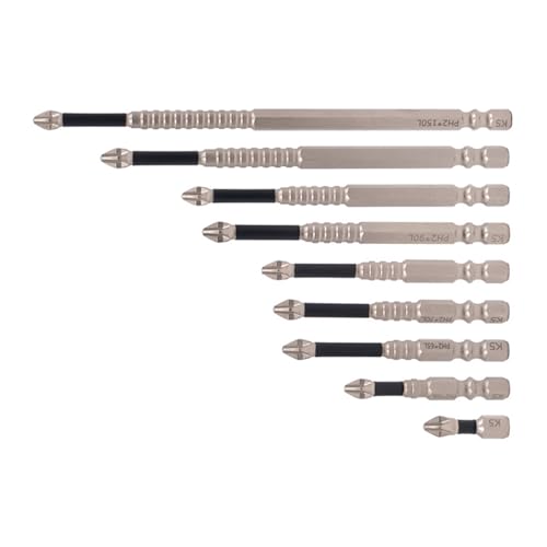 Schraubendreher-Bit-Set, Stahl, 6,35 mm Schaft, elektrische Bits, Kreuzkopf-Schlagschrauber-Köpfe, Bit-Set von TERNCOEW