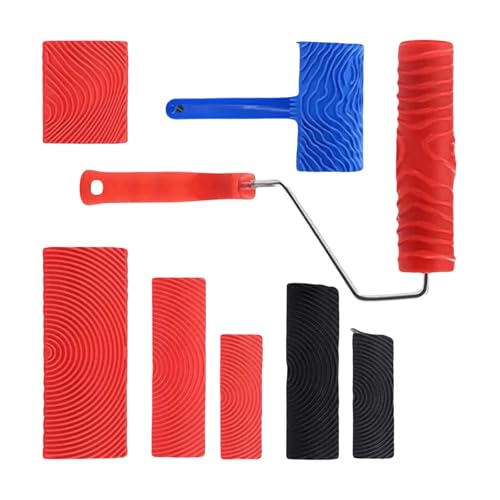 Sicherer strukturierter Farbroller mit ergonomischem Griff für Heimdekoration, realistisches Holzeffekt, Beschichtungswerkzeug, Farbroller von TERNCOEW