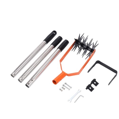 Standposition Bodenbearbeiter Werkzeug mit drehbarem Cutter und verstellbarem Griff für komfortable Gartenarbeit Handfräse Gartenwerkzeug von TERNCOEW