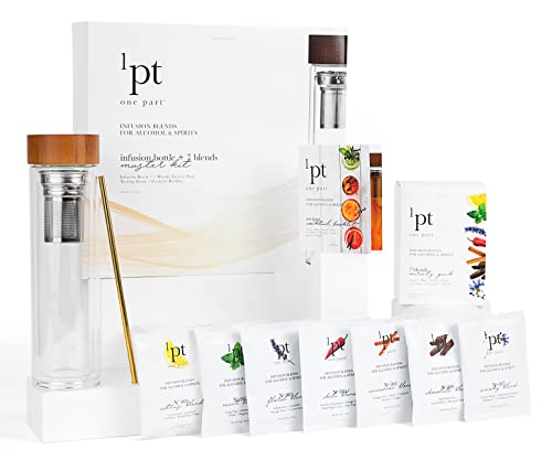 Cocktail-Infusions-Master-Kit – Craft Cocktail Home Bar Infuser Kit mit Infusionsflasche und Infusionsmischung, 9-teiliges Set von TEROFORMA
