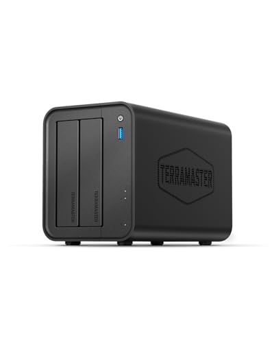 TERRAMASTER F2-425 2-Bay NAS-Speicher – Intel x86 Quad-Core-CPU, 4 GB RAM, 2,5 GbE LAN, Netzwerkgebundener Speicher-Multimedia-Server für Privatanwender (ohne Festplatte) von TERRAMASTER