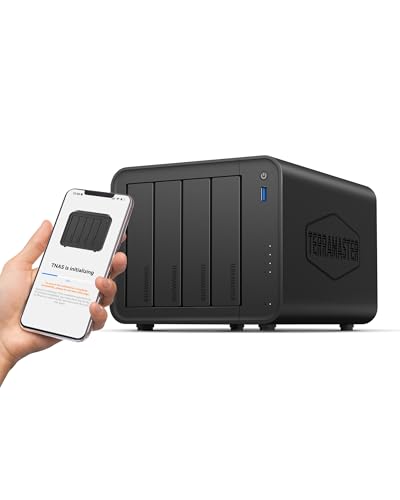 TERRAMASTER F4-425 4-Bay NAS-Speicher – Intel x86 Quad-Core-CPU, 4 GB RAM, 2,5 GbE LAN, Netzwerkgebundener Speicher-Multimedia-Server für Privatanwender (ohne Festplatte) von TERRAMASTER
