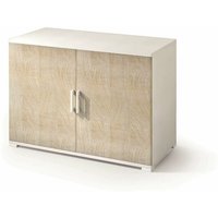 Terraneo - Schrank mit Doppeltür und einem weißen Regal mit Türen aus Eichenholz Terraneo - Schrank mit Doppeltür und einem weißen Regal mit Türen aus Eichenholz von TERRANEO