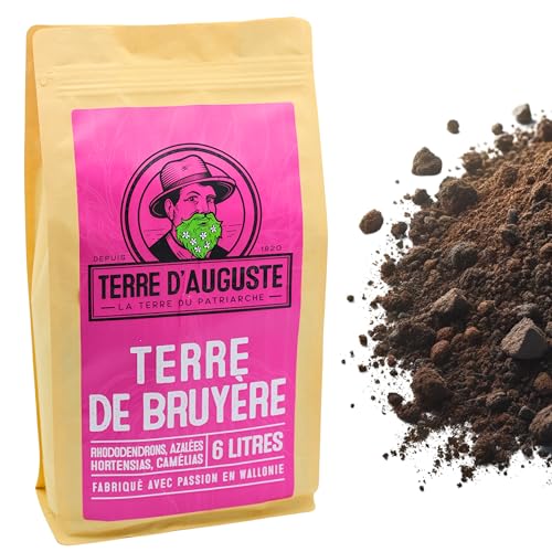 Terre d'Auguste – Heidekraut 6 l – Premiumerde für saure Pflanzen – wiederverschließbarer Beutel Terre d'Auguste – Heidekraut 6 l – Premiumerde für saure Pflanzen – wiederverschließbarer Beutel von TERRE D'AUGUSTE LA TERRE DU PATRIARCHE DEPUIS 1920