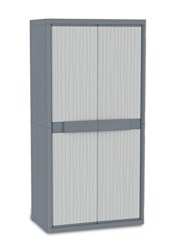 Terry, Jumbo 2900 UW, Schrank mit zwei Türen und 4 verstellbaren Einlegeböden, für innen und außen - 89,7x53,7x180 cm von Terry