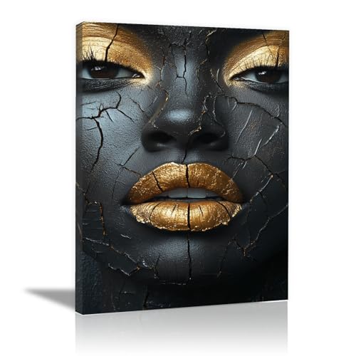 TERUEA Leinwandbild – Sinnliche Kunst für Ihr Zuhause – Schöne Frau lernt unter einem Baum Deko Wohnung Bild Wohnzimmer Halloween (Gelb)-70x100cm1 Gerahmt von TERUEA
