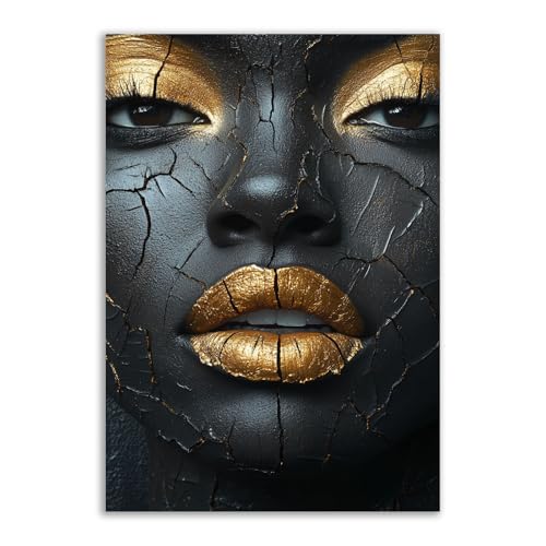 TERUEA Leinwandbild – Sinnliche Kunst für Ihr Zuhause – Schöne Frau lernt unter einem Baum Deko Wohnung Bild Wohnzimmer Halloween (Gelb)-80x120cm1 Ungerahmt von TERUEA