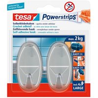 Tesa Assa Abloy - Powerstrips large oval chrom von TESA ASSA ABLOY