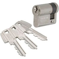 Tesa Assa Abloy - Vernickelter T5C TESA-Halbzylinder 40mm (10+30) - MV3 variure 78565B - T5C03010N von TESA ASSA ABLOY